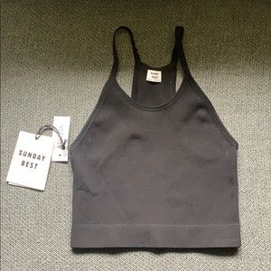 Aritzia Sunday best sports bra top xs s black